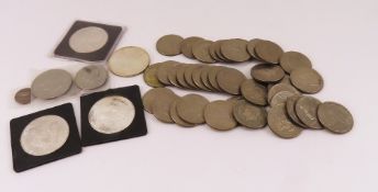 A collection of US half dollars