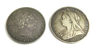 Two silver crowns