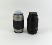 Two Nikon camera lenses