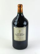 A 2005 Chateau Talbot bottle of wine