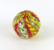 A mid 20th century Murano glass style paperweight
