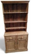 A contemporary pine dresser