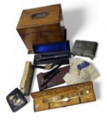 A group of vintage jewellery, watches, pen, two je