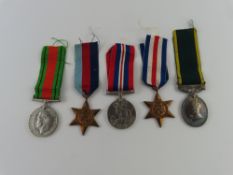 A 1939-1945 star, the France and Germany star, the