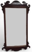 A 19th century mahogany Swansea wall mirror