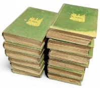 A set of eleven Waverley novels, one through to el