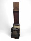 A 19th century mahogany long case clock, the unsig