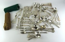 A sizeable collection of harlequin silver flatware