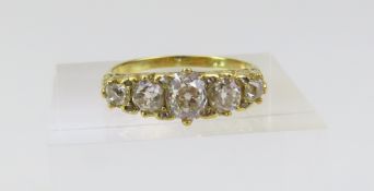 A Victorian old European cut, rose cut and old cut