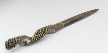 A silver Stuart Devlin letter opener in box