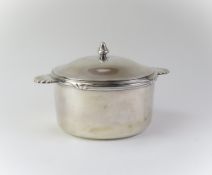 A French Ercuis silver-plated pot