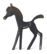 An ornamental bronze horse in the style of Walter