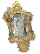 A Venetian style gilt framed mirror