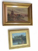 20th century, European school, a pair of pastoral