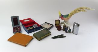 A collection of various items, including several s