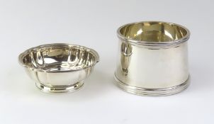 Two small silver dishes