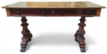A William IV Rosewood library table