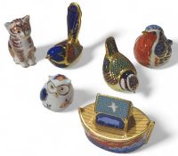 A Royal Crown Derby paperweight of an Australian f