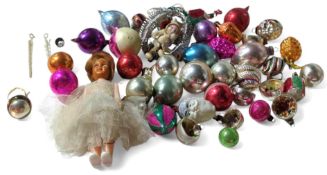 A small collection of vintage Christmas decoration