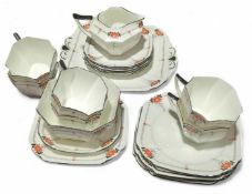 A Shelley chinaware tea service