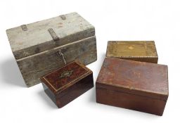 Four wooden boxes of different sizes