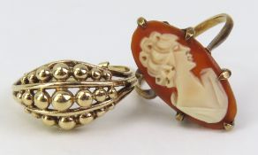 A ring composed of three rows of spheres with