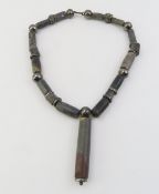 An unusual necklace, possibly Sumerian, composed o