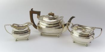 A silver tea set