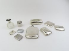A collection of silver, silver plate and other items