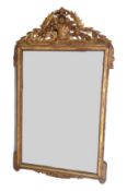 A large and decorative two plate gilt gesso framed