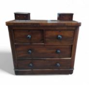 A mahogany dressing table