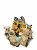 A collection of vintage battery-powered toys, incl
