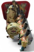 A group of British royalty-themed items and toys,