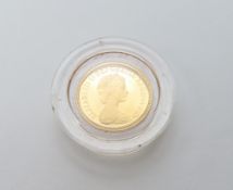 Elizabeth II Royal Mint gold 1980 proof half sover