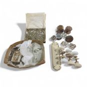 A collection of metal, ceramic and glass vintage d