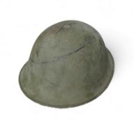 A WWII/postwar British Mk IV 'turtle' helmet