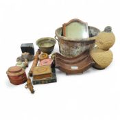 A Regency mahogany cheese coaster with brass caste