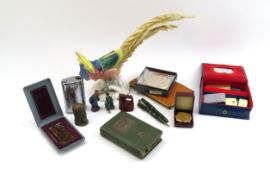 A collection of various items, including several s