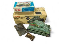 A boxed, Modern Toys, battery-powered, tin “M-40 T