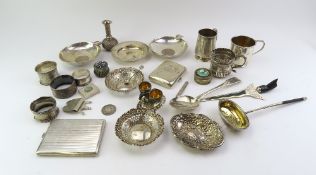 A large collection of silverware and white metal