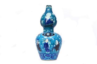 A Chinese fahua 'Eight Immortals' vase, 19th C.