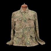 Rare WWII Nazi German SS "Dot 44" Camouflage Pattern Tunic (feldbluse).
