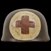 Rare WWII Luftwaffe M38 Medic Paratrooper Helmet.