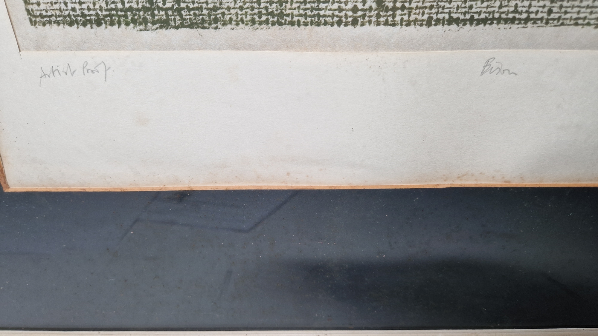 20th century school Etching on paper "Bison", artist's proof, titled, indistinctly signed P. - Image 16 of 17