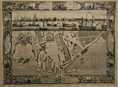 Engineering plan 'West Elevation of His Majesty's Dockyard, Portsmouth with Part of the