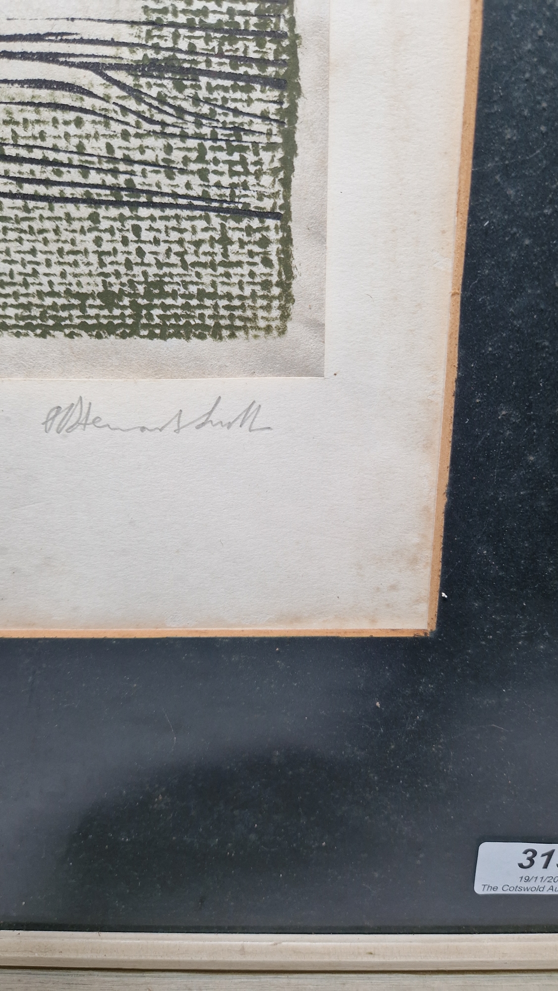 20th century school Etching on paper "Bison", artist's proof, titled, indistinctly signed P. - Image 15 of 17