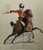 After Thomas Rowlandson (1756-1827) Two handcoloured engravings Shoulder Arms, London &