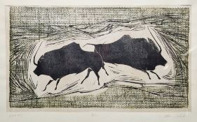 20th century school Etching on paper 