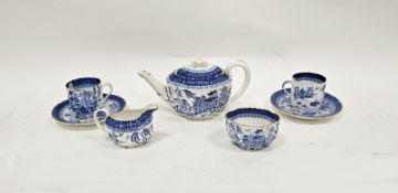 Copeland Spode bone china part tea service, circa 1890, printed green marks, pattern no.1/1329,