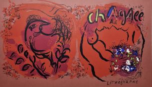 After Marc Chagall (Russian/French, 1887-1985) Lithograph in colours Couverture Jacquette (Mourlot